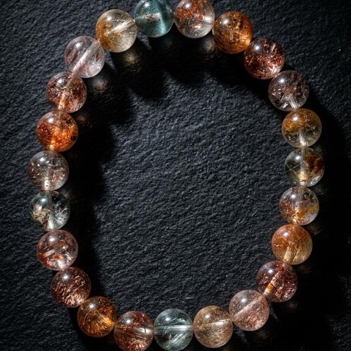 Crysjade Gelang Crystal Sunstone Graduation Level Collection dengan Clarity Premium & Efek Sparkling Alami Warna Hangat Elegan Diameter 8,2 mm untuk Koleksi Mewah - Gambar 7