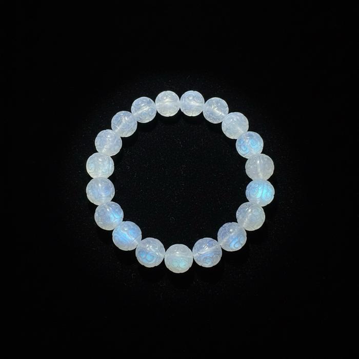 Blue Moonstone Top Quality – Lucky Cloud Gelang dengan Kilau Biru Lembut dan Desain Lucky Cloud untuk Kesan Anggun dan Eksklusif - Gambar 9