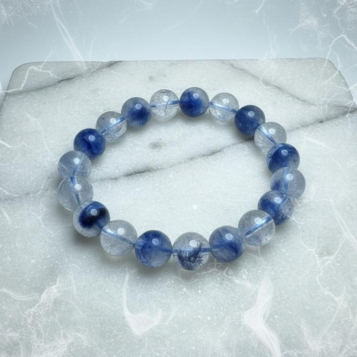 High Quality Dumortierite Bracelet – Bead 9.9 mm | Wrist 16 cm - Gambar 4