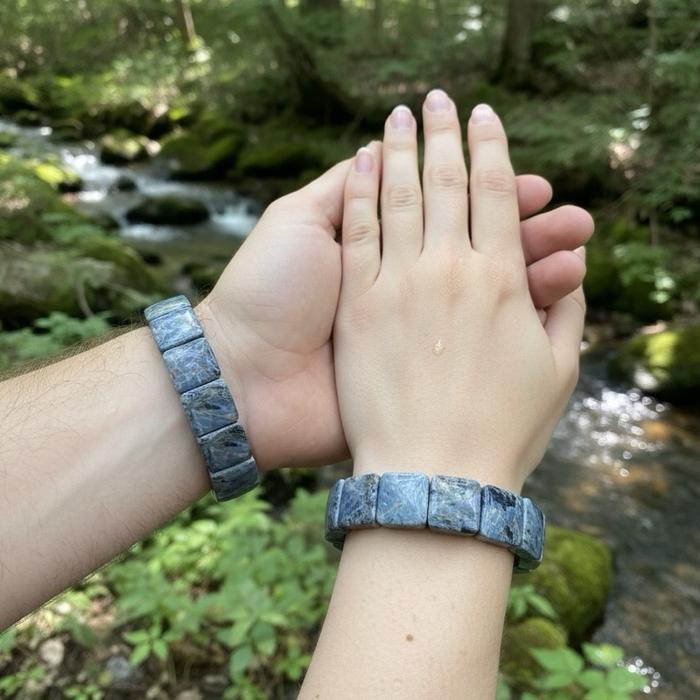 Blue Pietersite Bangle – Rare Flash Collection