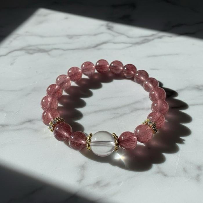 Gelang Strawberry Quartz – Cinta, Kelembutan & Energi Feminin - Gambar 8