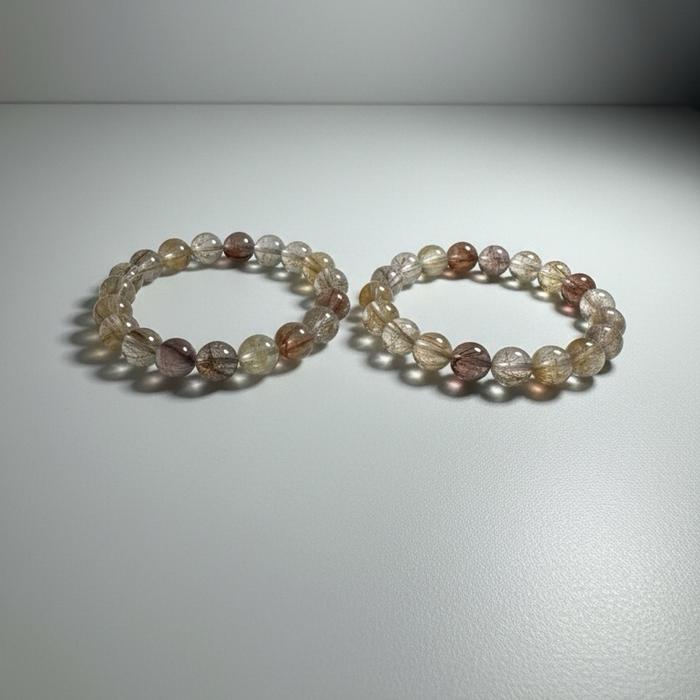 Gelang Mixed Rutile Quartz – Rare Collector Grade - Gambar 8