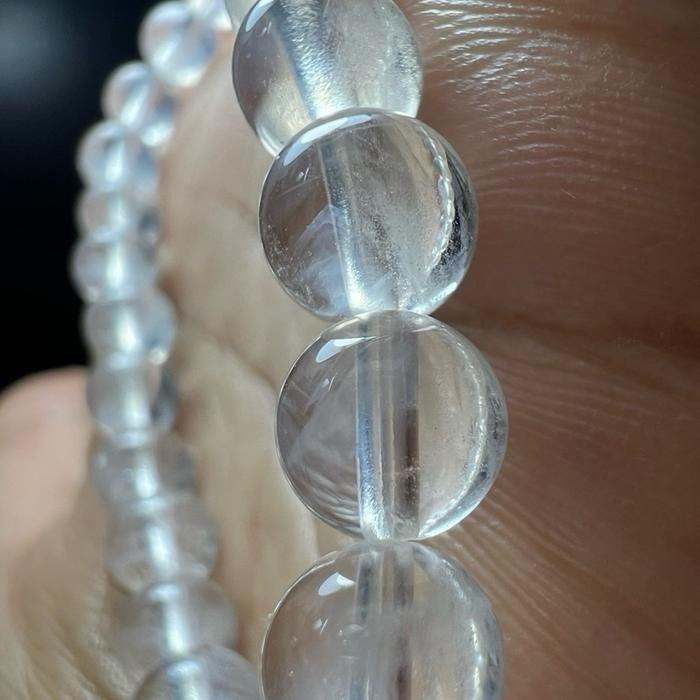 Blue Needle Quartz – Natural Fiber Crystal bead size 7mm wrist 16cm - Gambar 2