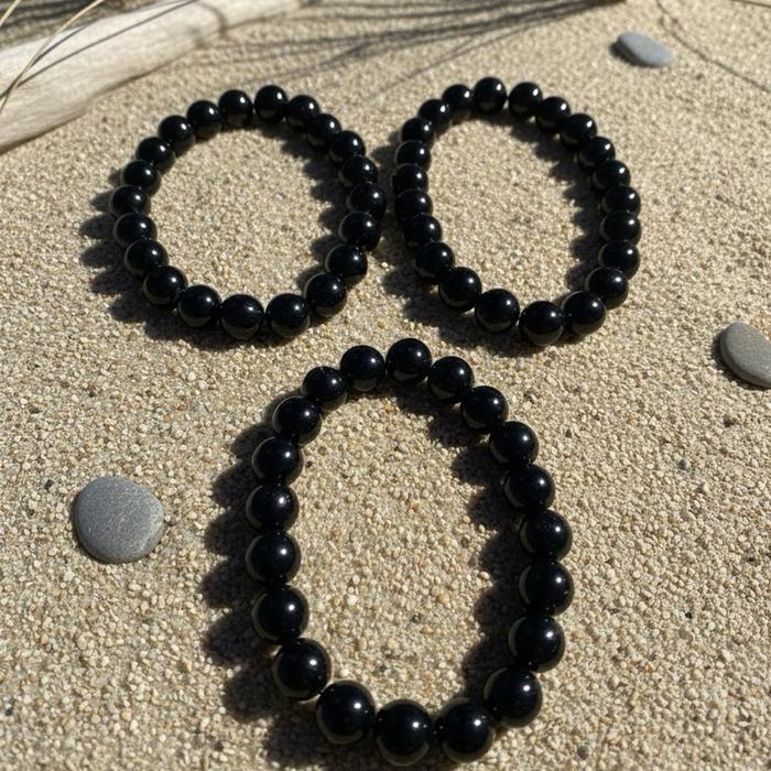 Crysjade Gelang Mochui Burma Jade Type A Black Jade Dark Green Tidak Tembus Cahaya Warna Hijau Tua Pekat Elegan & Eksklusif untuk Pria dan Wanita - Gambar 5