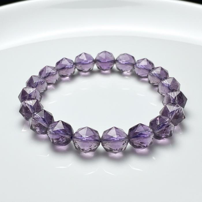 Faceted Brazilian Amethyst Bracelet - Gambar 6