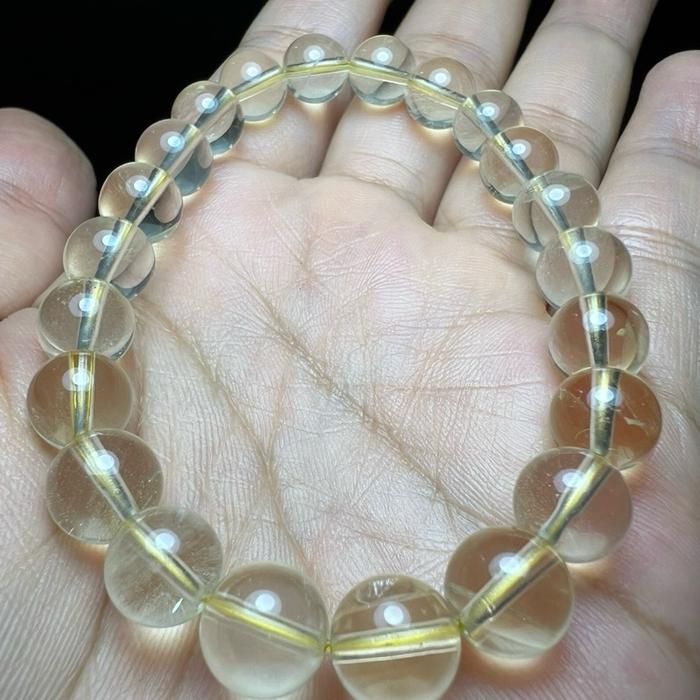 Lemon Citrine bead 8.7mm untuk gelang tangan 17cm - Gambar 3