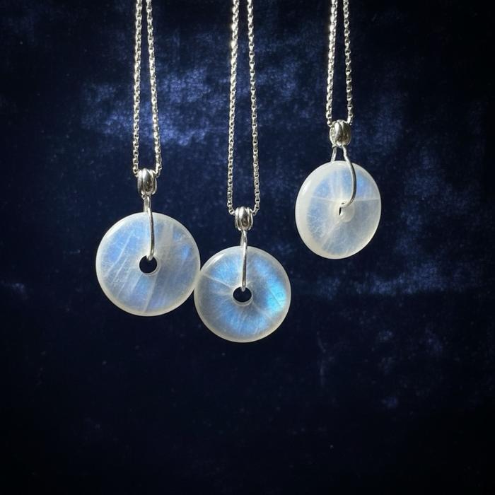 Liontin Moonstone – Donut Shape | Silver 925 - Gambar 3
