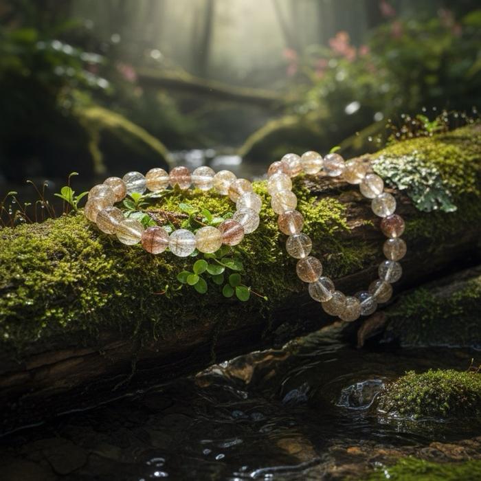 Gelang Mixed Rutile Quartz – Rare Collector Grade - Gambar 7