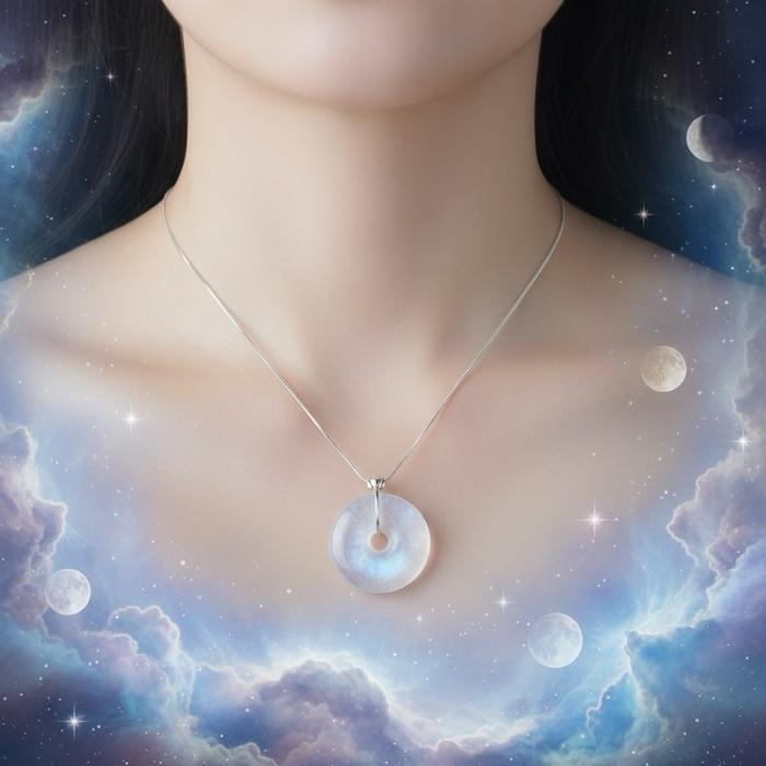 Liontin Moonstone – Donut Shape | Silver 925 - Gambar 9