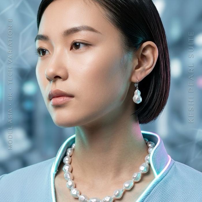 Batch 2 – Set Mutiara Asli Diamond Shape Baroque Premium Collection - Gambar 5