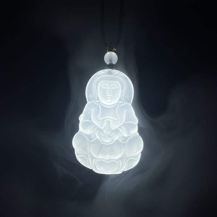 Kalung dengan Liontin Dewi Kwan Yin – Batu Agate (Aget) Natural - Gambar 4