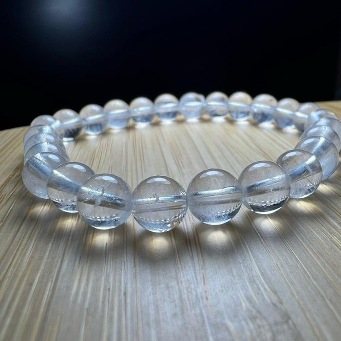 Blue Needle Quartz – Natural Fiber Crystal bead size 7mm wrist 16cm