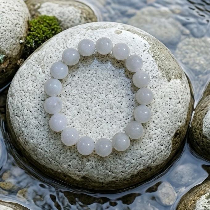 Gelang Giok Burma Type A White Snow Sha Ching & Floating Yellow Collection
