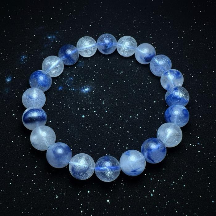 High Quality Dumortierite Bracelet – Bead 9.9 mm | Wrist 16 cm - Gambar 6