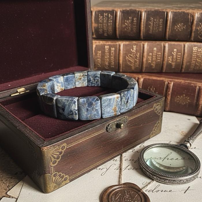 Blue Pietersite Bangle – Rare Flash Collection - Gambar 7