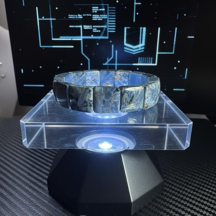 Blue Pietersite Bangle – Rare Flash Collection - Gambar 6