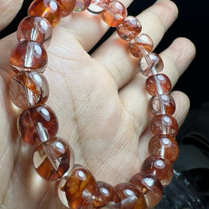 Fire Quartz Top Quality – Deep Red Gelang Fire Quartz berkualitas tinggi - Gambar 2