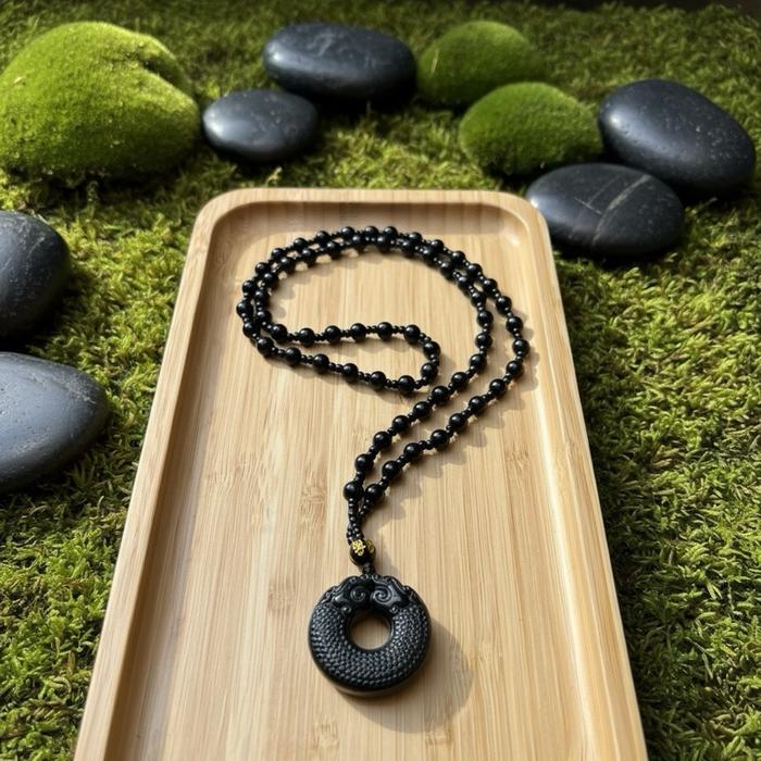 Kalung Giok MoChui – Liontin Ukiran Naga - Gambar 4