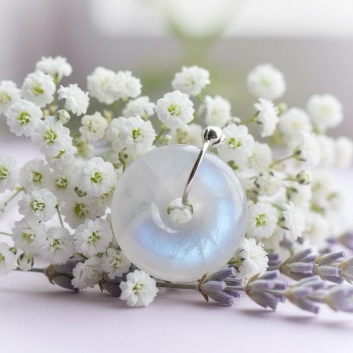 Liontin Moonstone – Donut Shape | Silver 925 - Gambar 4