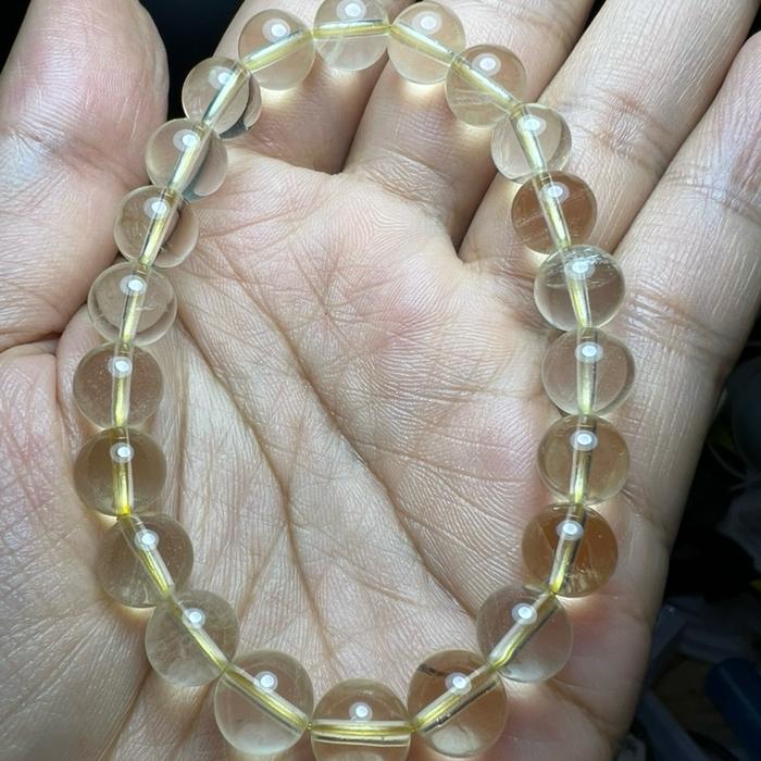 Lemon Citrine bead 8.7mm untuk gelang tangan 17cm - Gambar 4