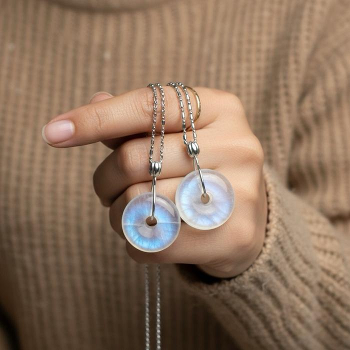 Liontin Moonstone – Donut Shape | Silver 925 - Gambar 7