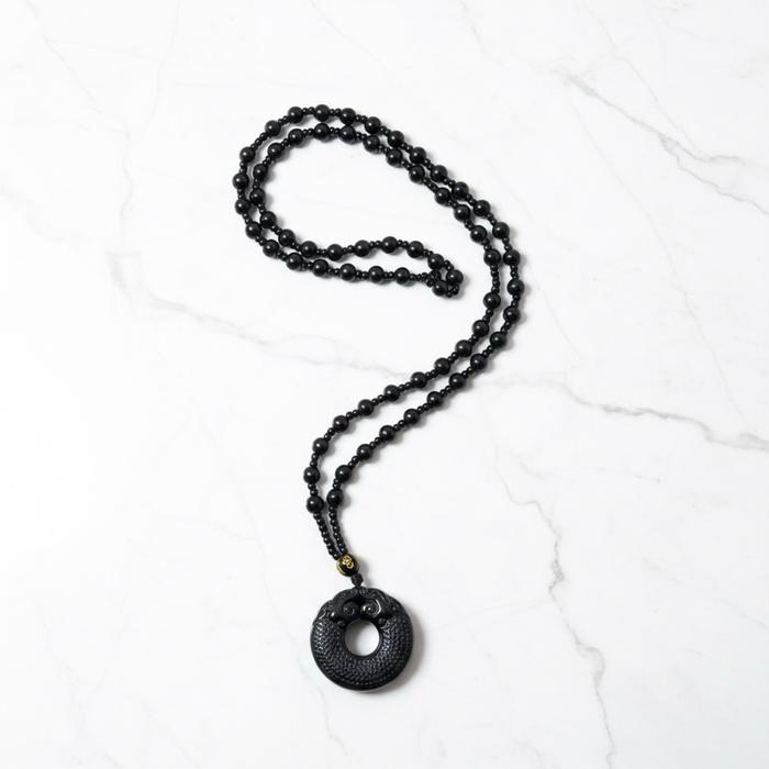 Kalung Giok MoChui – Liontin Ukiran Naga - Gambar 3