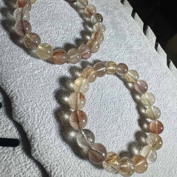 Gelang Mixed Rutile Quartz – Rare Collector Grade - Gambar 5