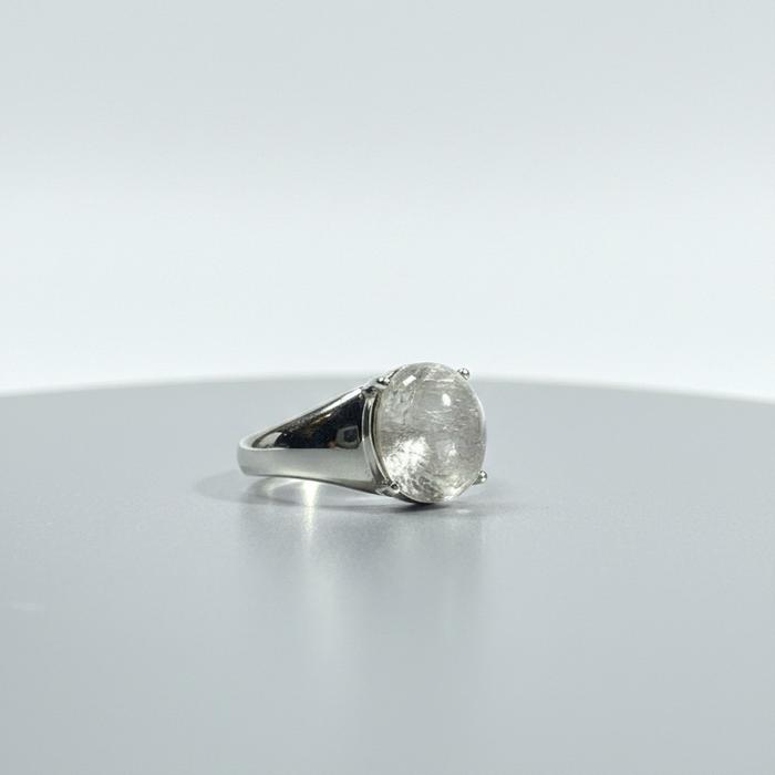 Cincin Brookite Crystal – Adjustable Silver 925 - Gambar 3