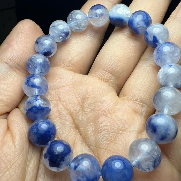 High Quality Dumortierite Bracelet – Bead 9.9 mm | Wrist 16 cm - Gambar 5